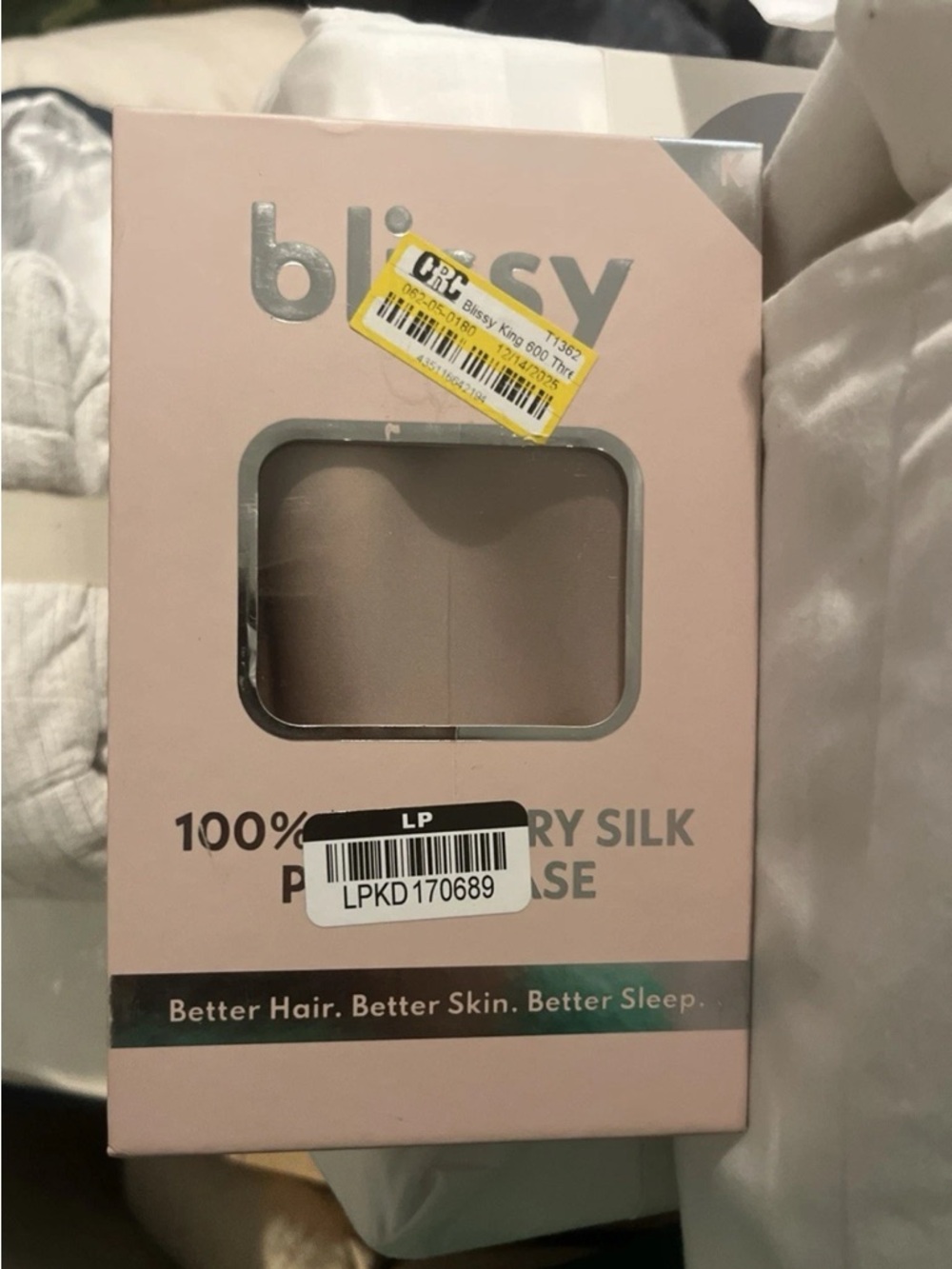 Blissy 100% Pure Mulberry Silk Pillowcase - Blush Pink
